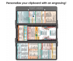 WhiteCoat Clipboard® Trifold - Silver Physical Therapy Edition